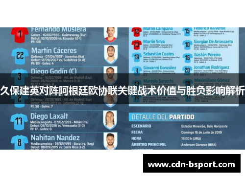 久保建英对阵阿根廷欧协联关键战术价值与胜负影响解析